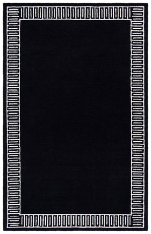 Safavieh Metro Hand-Tufted Charcoal Ivory Runner Rug — Wool-Cotton Blend, Low-Profile, Hallway Accent 2'-3" x 9'-0" MET465H-29