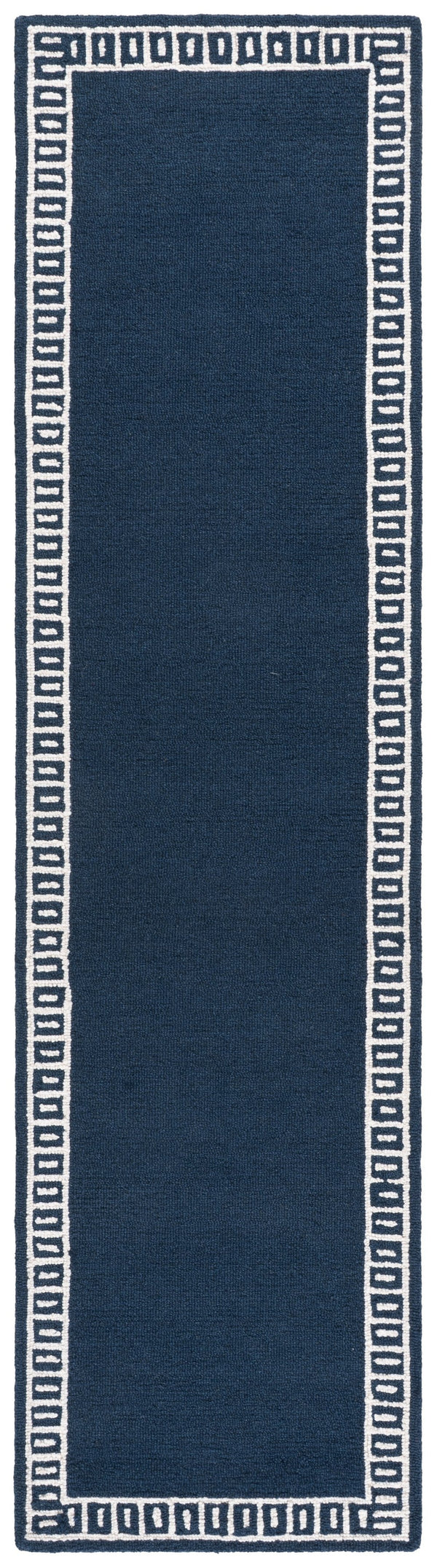 Safavieh Metro Hand-Tufted Wool Rug In Blue And Ivory, Low-Profile 1/4" Pile, Durable Cotton Backing, Modern Appeal 6'-0" x 9'-0" MET465M-6