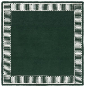 Safavieh Metro Hand‑Tufted Green And Ivory Area Rug — Wool‑Cotton Blend, Low‑Profile Durability & Luxe Texture 9'-0" x 12'-0" MET465Y-9