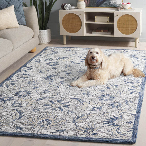 Safavieh Metro 5x8 Hand-tufted Area Rug In Latte Ivory & Soft Grey - Luxurious, Elegant Comfort For Any Room Ivory ,Grey 80% Wool 20% Cotton Met473a-5