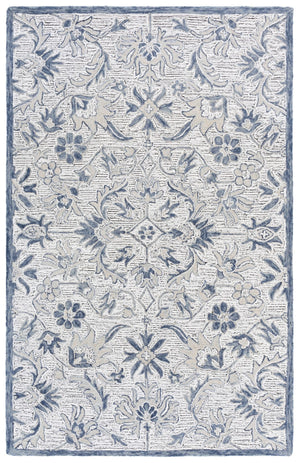 Safavieh Metro Handtufted Area Rug Crafted In India - Luxurious Wool And Cotton Blend For Timeless Elegance Ivory ,Grey 80% Wool 20% Cotton Met473a-8