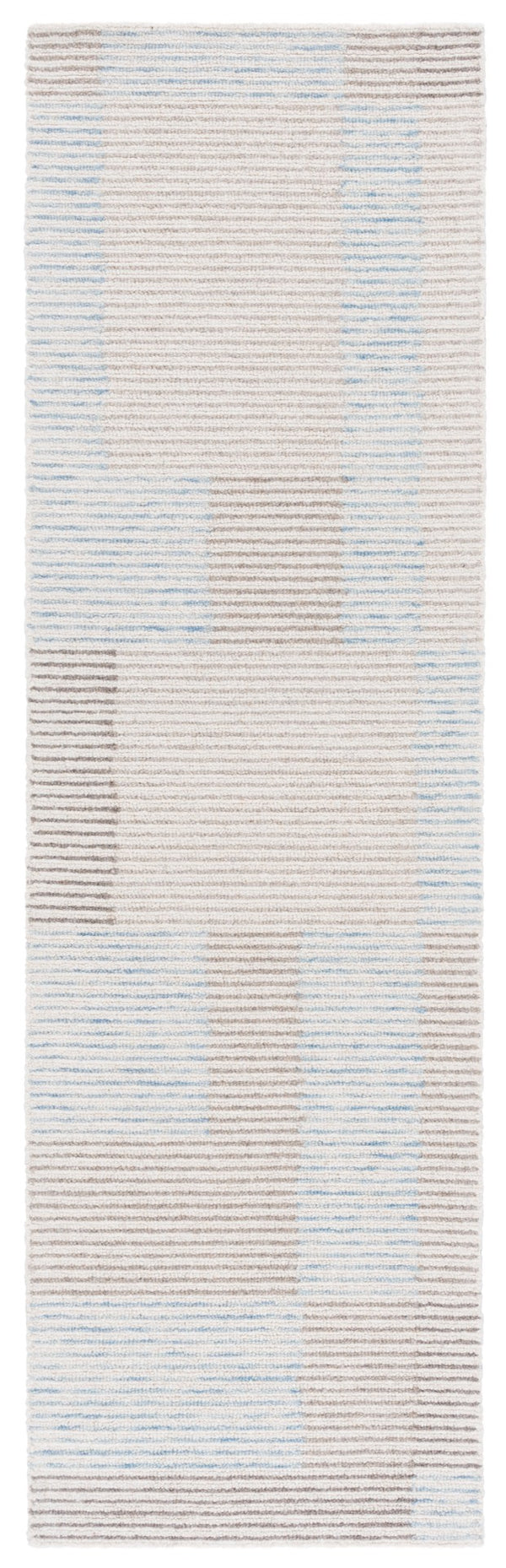 Safavieh Metro Hand-tufted Wool Area Rug - Modern Geometric Design For Stylish Living Spaces And Comfort Ivory ,Light Blue Wool Pile Met481a-8
