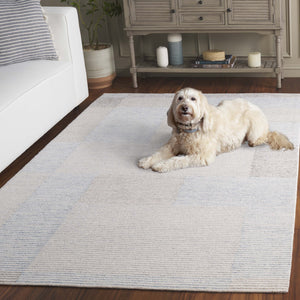 Safavieh Metro Hand-tufted Wool Pile Runner Rug - Modern Abstract Design For Elegant Home Décor Upgrade Ivory ,Light Blue Wool Pile Met481a-5