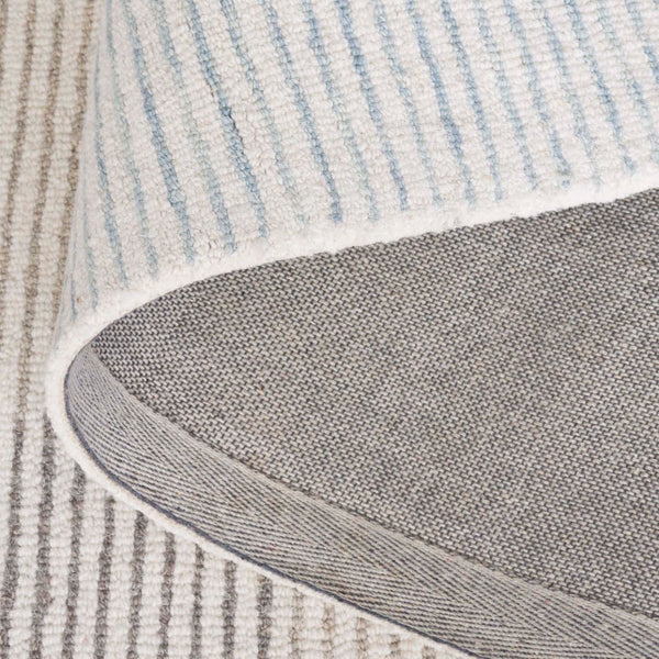 Safavieh Metro Hand-tufted Wool Area Rug - Modern Geometric Design For Stylish Living Spaces And Comfort Ivory ,Light Blue Wool Pile Met481a-8