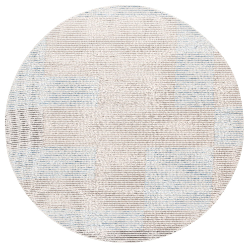 Safavieh Metro Hand-tufted Wool Pile Runner Rug - Modern Abstract Design For Elegant Home Décor Upgrade Ivory ,Light Blue Wool Pile Met481a-6r
