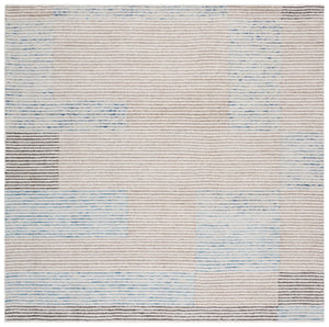 Safavieh Metro Hand-tufted Wool Pile Runner Rug - Modern Abstract Design For Elegant Home Décor Upgrade Ivory ,Light Blue Wool Pile Met481a-6sq