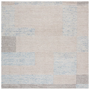 Safavieh Metro Hand-tufted Wool Area Rug - Modern Geometric Design For Stylish Living Spaces And Comfort Ivory ,Light Blue Wool Pile Met481a-8