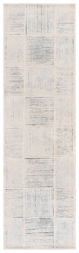 Safavieh Metro Area Rug - Hand-tufted Wool Luxury With Geometric Design For Modern Home Elegance And Comfort Ivory ,Charcoal Wool Pile Met482h-8