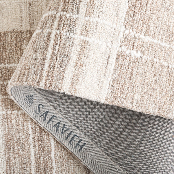Safavieh Metro Hand-tufted Area Rug - Elegant Craftsmanship And Luxurious Comfort For Any Space Beige ,Ivory 80% Polyester,20% Cotton Met501b-6
