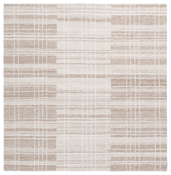 Safavieh Metro Hand-tufted Area Rug: Luxurious Comfort And Timeless Style For Your Living Space Decor Beige ,Ivory 80% Polyester,20% Cotton Met501b-6sq