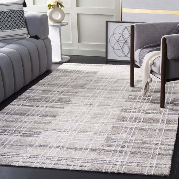 Safavieh Metro Hand-tufted Area Rug: Luxurious Comfort And Timeless Style For Your Living Space Decor Grey 80% Polyester,20% Cotton Met501f-5