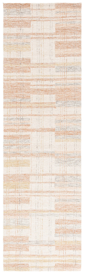 Safavieh Metro Hand-tufted Area Rug - Elegant Craftsmanship And Luxurious Comfort For Any Space Ivory ,Rust 80% Polyester 20% Cotton Met501p-8