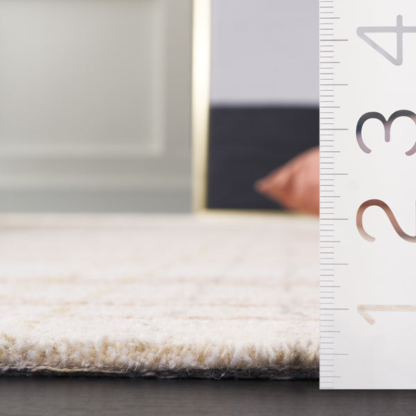 Safavieh Metro Hand Tufted Runner Area Rug - Elegant Abstract Design For Cozy Home Décor And Style Ivory ,Rust 80% Polyester 20% Cotton Met501p-5