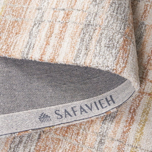 Safavieh Metro Hand-tufted Area Rug - Elegant Craftsmanship And Luxurious Comfort For Any Space Ivory ,Rust 80% Polyester 20% Cotton Met501p-8