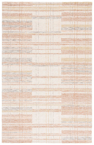 Safavieh Metro Hand-tufted Area Rug - Elegant Craftsmanship And Luxurious Comfort For Any Space Ivory ,Rust 80% Polyester 20% Cotton Met501p-8