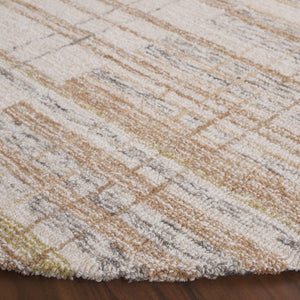 Safavieh Metro Hand Tufted Runner Area Rug - Elegant Abstract Design For Cozy Home Décor And Style Ivory ,Rust 80% Polyester 20% Cotton Met501p-6r