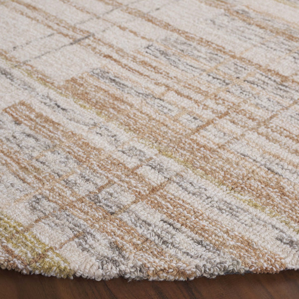 Safavieh Metro Hand Tufted Runner Area Rug - Elegant Abstract Design For Cozy Home Décor And Style Ivory ,Rust 80% Polyester 20% Cotton Met501p-6r