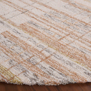 Safavieh Metro Hand-tufted Area Rug - Elegant Craftsmanship And Luxurious Comfort For Any Space Ivory ,Rust 80% Polyester 20% Cotton Met501p-8