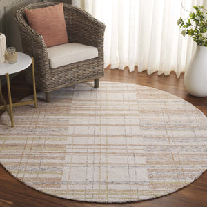 Safavieh Metro Hand Tufted Runner Area Rug - Elegant Abstract Design For Cozy Home Décor And Style Ivory ,Rust 80% Polyester 20% Cotton Met501p-6r