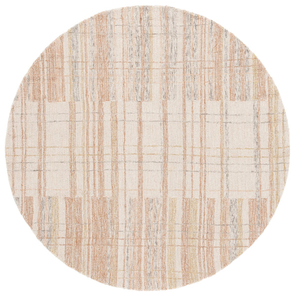 Safavieh Metro Hand Tufted Runner Area Rug - Elegant Abstract Design For Cozy Home Décor And Style Ivory ,Rust 80% Polyester 20% Cotton Met501p-6r