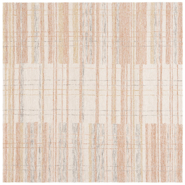 Safavieh Metro Hand-tufted Area Rug - Elegant Craftsmanship And Luxurious Comfort For Any Space Ivory ,Rust 80% Polyester 20% Cotton Met501p-8