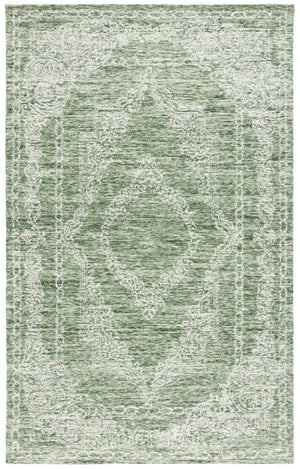 Safavieh Metro Hand-tufted Indian Wool Area Rug - Luxurious Timeless Design For Elegant Home Decor Green ,Ivory Wool Pile Met575y-25