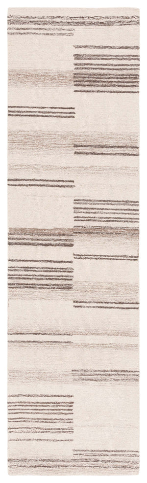 Safavieh Metro 625 Hand Tufted Contemporary Rug Ivory / Brown 2'-3" x 8'