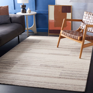 Safavieh Metro 625 Hand Tufted Contemporary Rug Ivory / Brown 5' x 8'