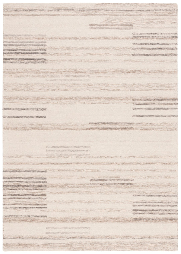 Safavieh Metro 625 Hand Tufted Contemporary Rug Ivory / Brown 5' x 8'