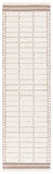 Safavieh Metro 626 Hand Tufted Contemporary Rug Ivory / Brown 2'-3" x 8'