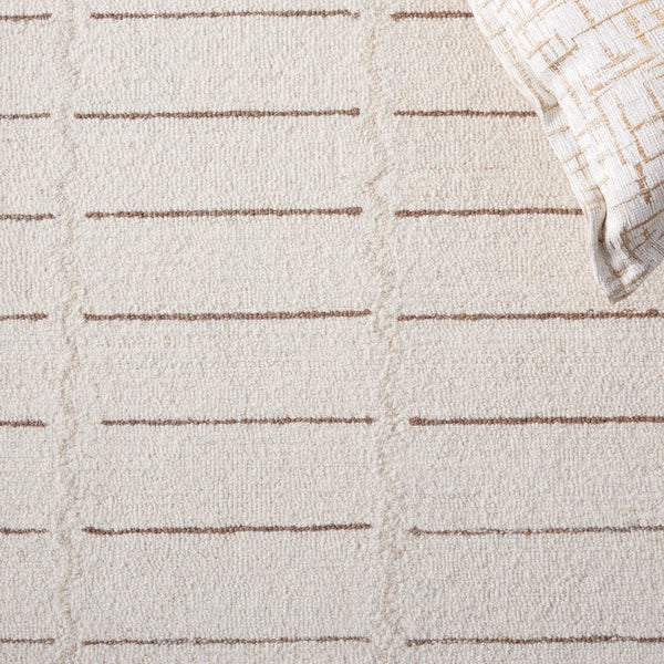 Safavieh Metro 626 Hand Tufted Contemporary Rug Ivory / Brown 8' x 10'