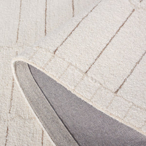 Safavieh Metro 626 Hand Tufted Contemporary Rug Ivory / Brown 8' x 10'