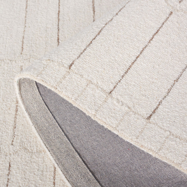 Safavieh Metro 626 Hand Tufted Contemporary Rug Ivory / Brown 8' x 10'