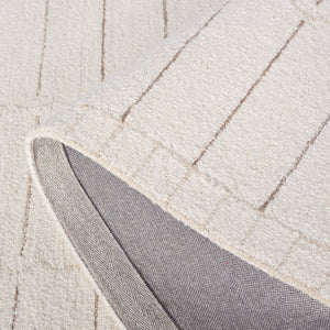 Safavieh Metro 626 Hand Tufted Contemporary Rug Ivory / Brown 5' x 8'