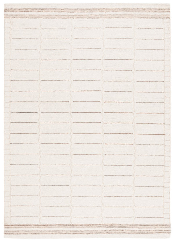Safavieh Metro 626 Hand Tufted Contemporary Rug Ivory / Brown 8' x 10'