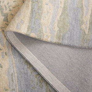 Safavieh Metro Hand-tufted Area Rug - Artistic Design With Luxurious Wool & Cotton Blend For Elegant Spaces Grey ,Beige Wool And Cotton With Latex Met650f-5