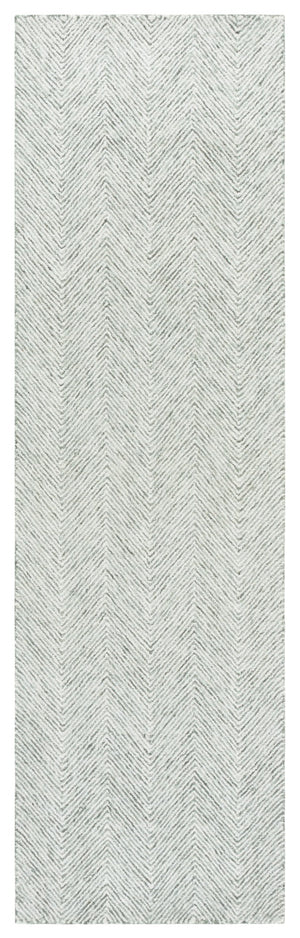 Safavieh Metro Handcrafted Wool And Cotton Area Rug - Timeless Elegance For Home Or Office Décor Spaces Sage ,Ivory 80% Wool 20% Cotton Met675w-3