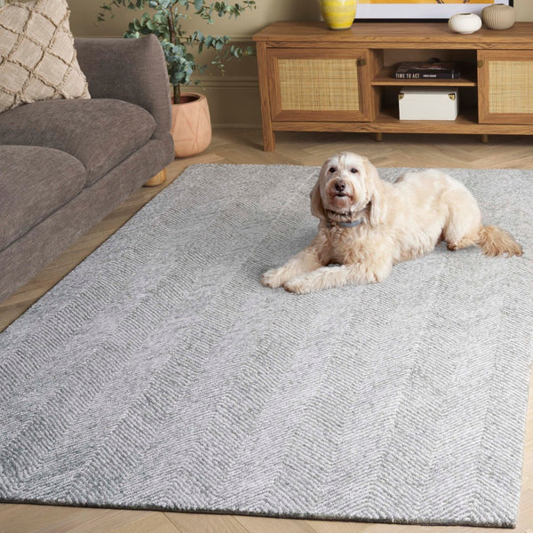 Safavieh Metro Handcrafted Wool And Cotton Area Rug - Timeless Elegance For Home Or Office Décor Spaces Sage ,Ivory 80% Wool 20% Cotton Met675w-3