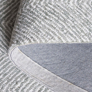 Safavieh Metro Handcrafted Wool And Cotton Area Rug - Timeless Elegance For Home Or Office Décor Spaces Sage ,Ivory 80% Wool 20% Cotton Met675w-3