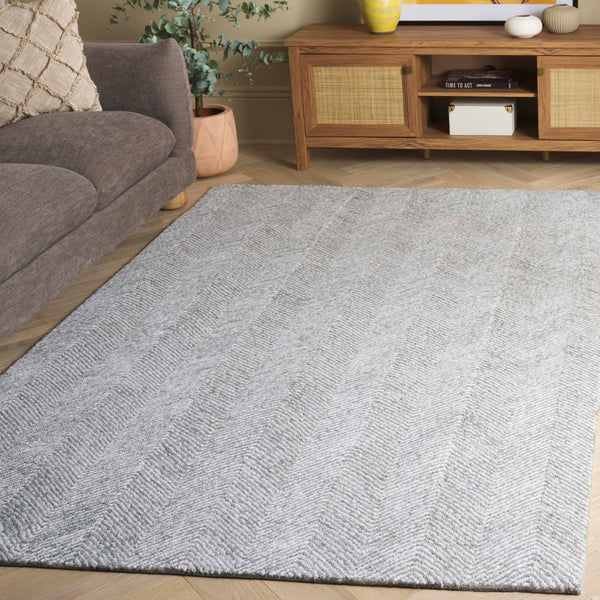 Safavieh Metro Handcrafted Wool And Cotton Area Rug - Timeless Elegance For Home Or Office Décor Spaces Sage ,Ivory 80% Wool 20% Cotton Met675w-3