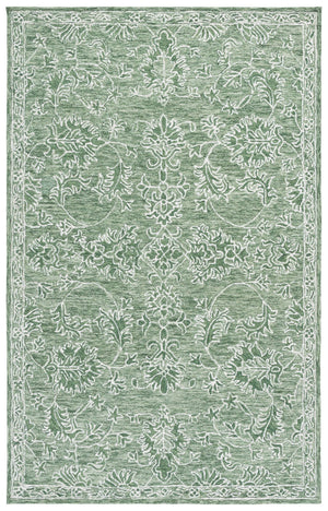Safavieh Metro Hand-Tufted Sage Green Area Rug – Wool-Cotton Blend, Low Profile Pile, Artisanal Design 4'-0" x 6'-0" MET677Y-4