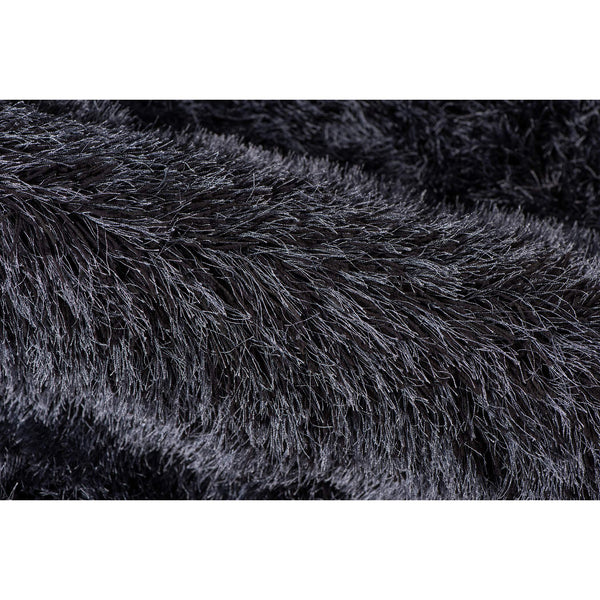 Metro High Pile Shag Rug Plush Microfiber Polyester Accent for Bedroom or Living Room