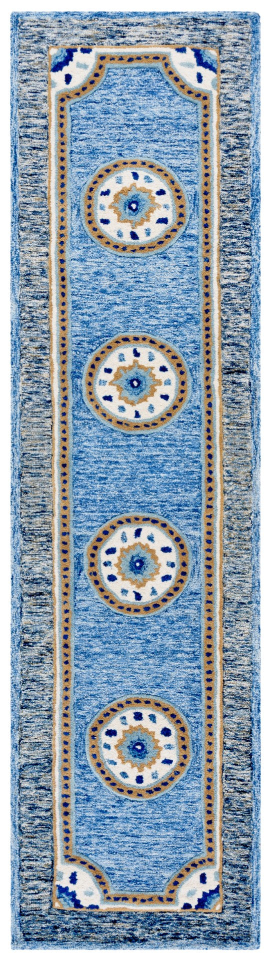 Safavieh Metro Hand-tufted Area Rug: Elegant Wool & Cotton Blend For Stylish Home Decor Transformation Blue ,Grey 80% Wool,20% Cotton Met708m-6