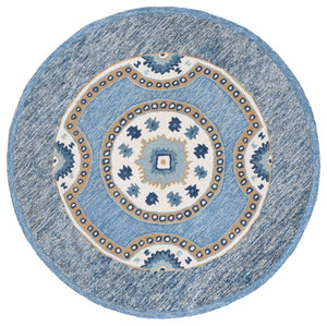 Safavieh Metro Hand-tufted Area Rug: Elegant Wool & Cotton Blend For Stylish Home Decor Transformation Blue ,Grey 80% Wool,20% Cotton Met708m-6