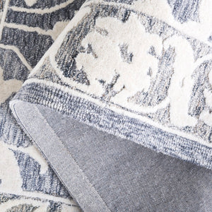 Safavieh Metro Hand-tufted Area Rug - Elegant Traditional Design For Timeless Home Décor & Comfort Light Blue ,Grey 80% Wool,20% Cotton Met709l-9