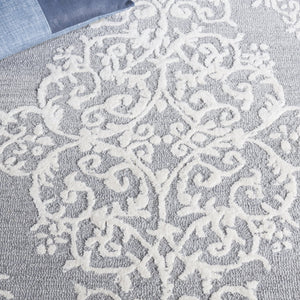 Safavieh Metro Elegant Hand-tufted Grey And Ivory Runner Rug – Perfect For Hallways And Narrow Spaces Grey ,Ivory 80% Wool,20% Cotton Met710f-5