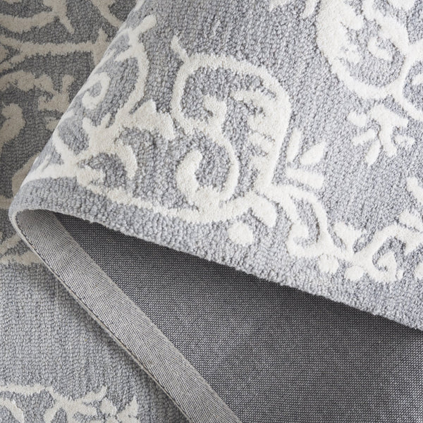 Safavieh Metro Elegant Hand-tufted Grey And Ivory Runner Rug – Perfect For Hallways And Narrow Spaces Grey ,Ivory 80% Wool,20% Cotton Met710f-5