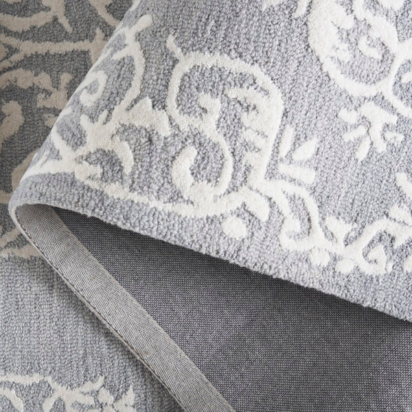 Safavieh Metro Elegant Hand-tufted Area Rug In Grey And Ivory – Perfect For Living Room And Bedroom Decor Grey ,Ivory 80% Wool,20% Cotton Met710f-3