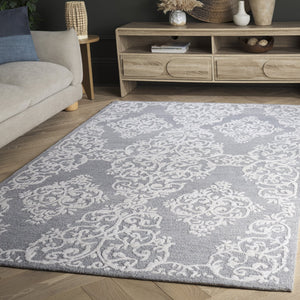 Safavieh Metro Elegant Hand-tufted Grey And Ivory Runner Rug – Perfect For Hallways And Narrow Spaces Grey ,Ivory 80% Wool,20% Cotton Met710f-5