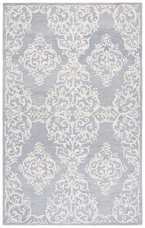 Safavieh Metro Elegant Hand-tufted Grey And Ivory Runner Rug – Perfect For Hallways And Narrow Spaces Grey ,Ivory 80% Wool,20% Cotton Met710f-5